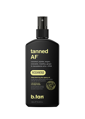 tanned AF... intensifier tanning oil