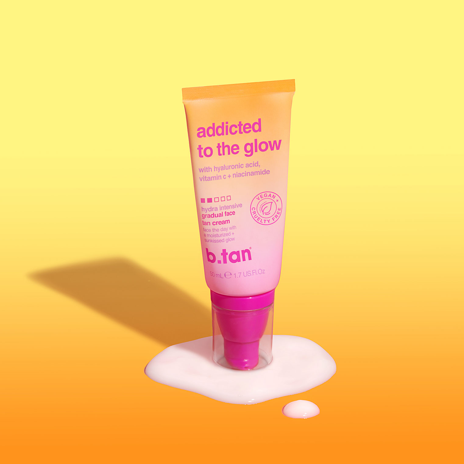 addicted to the glow gradual face tan cream
