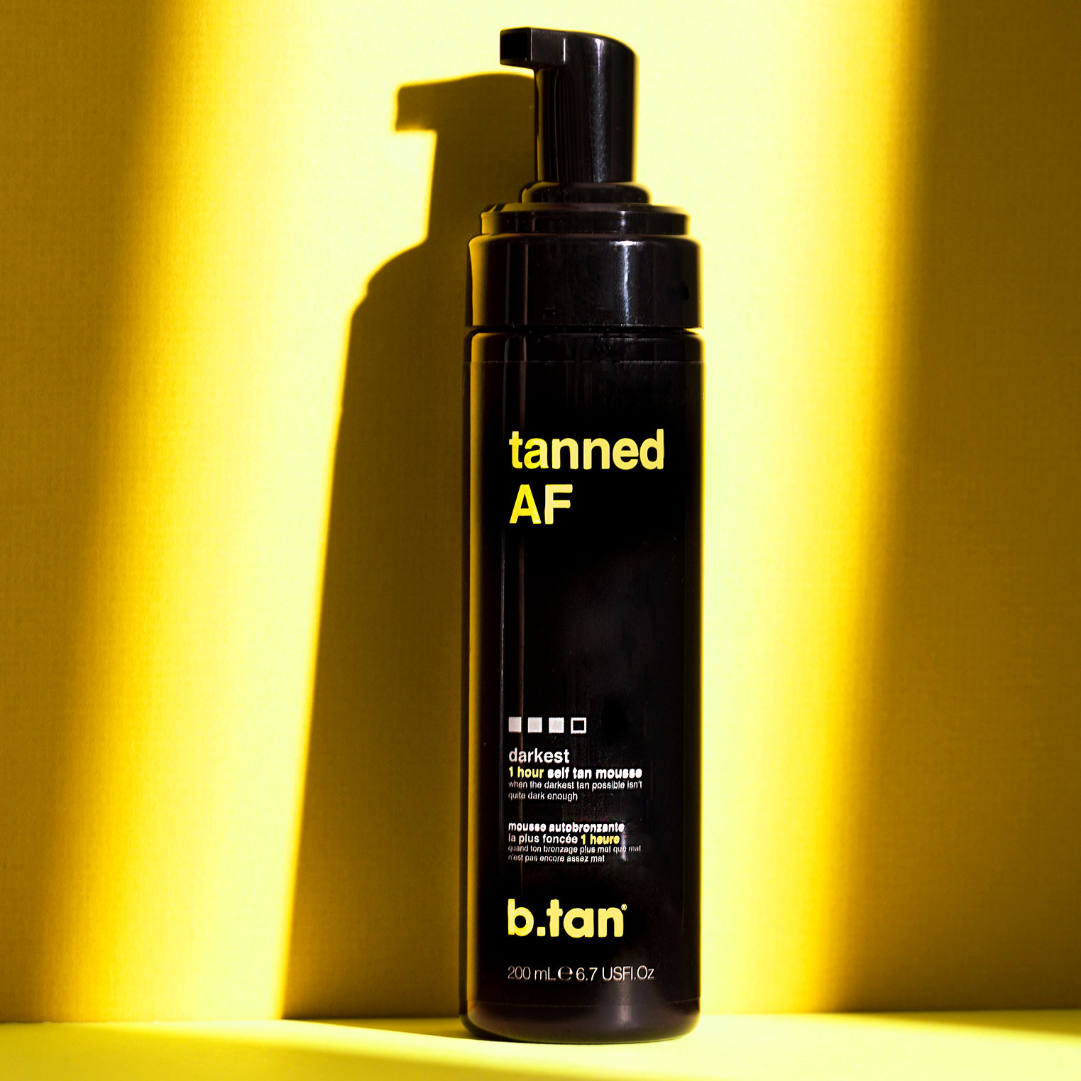 tanned AF self tan mousse