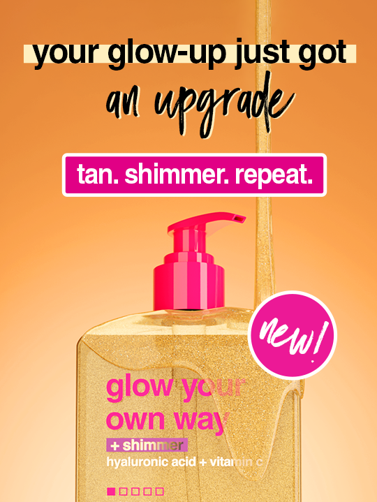 new product launch! glow your own way shimmer now available